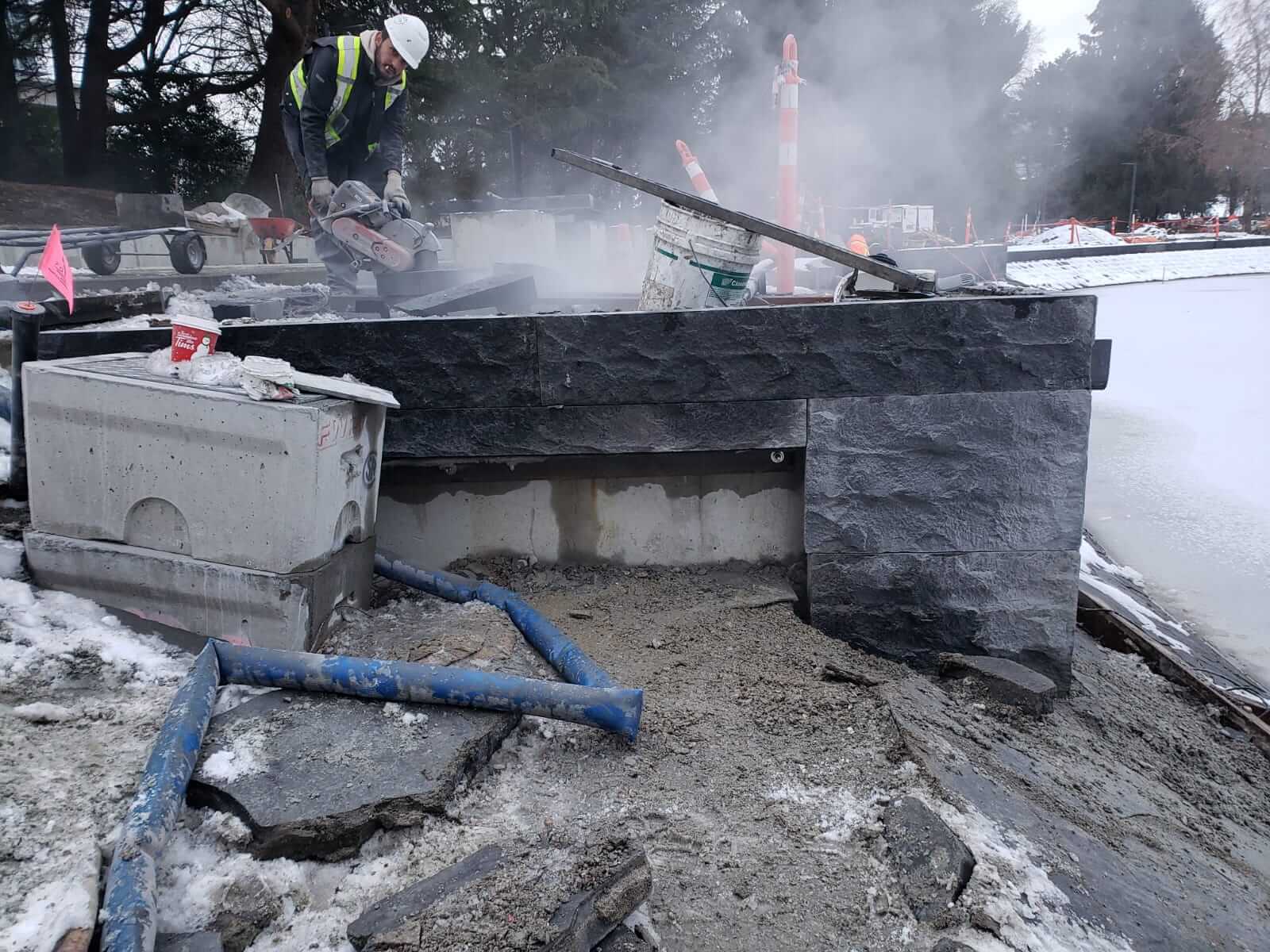 On-Site Stone Fabrication — Field Operations