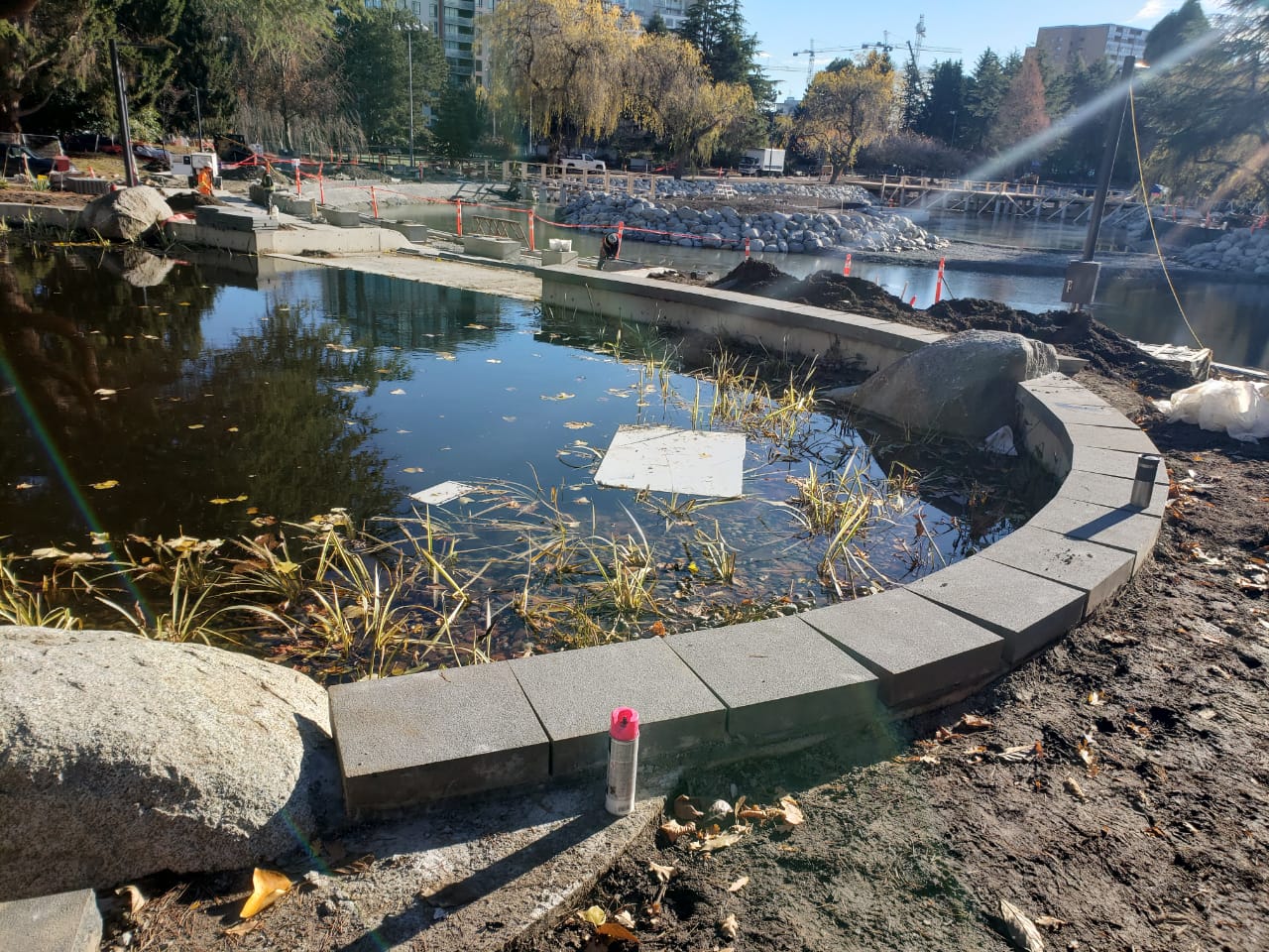 Pond Perimeter Wall