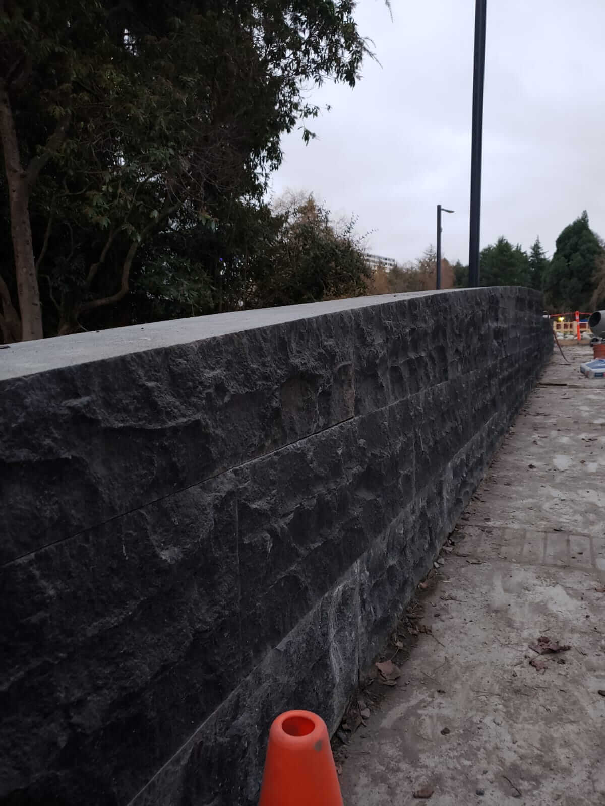 Basalt Retaining Wall — Greater Vancouver